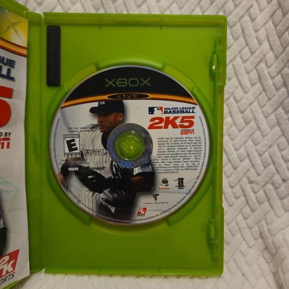 Major League Baseball 2K5 Microsoft Xbox 2005‎ (Complete In Box) Tested Working